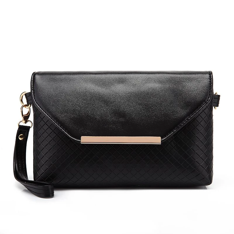 Black and Gold Lattice Clutch