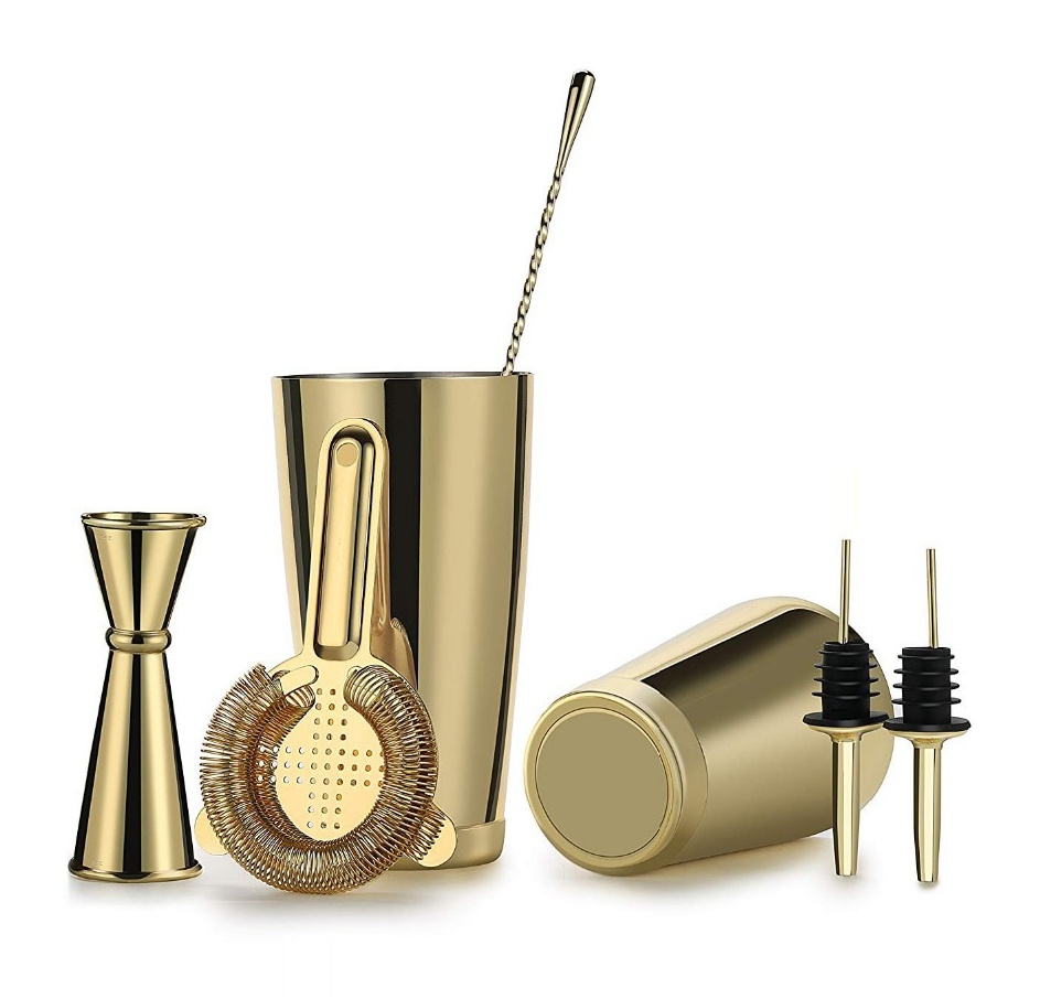 Gold Cocktail Shaker Set