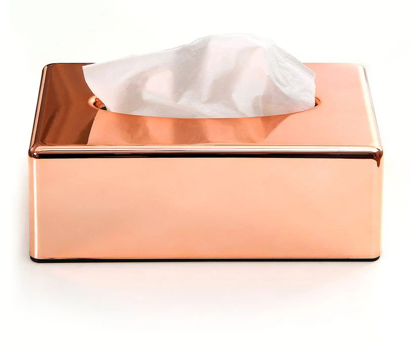 Rose Gold Tissue Box