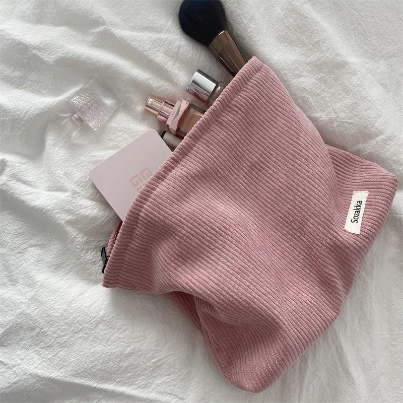 Corduroy Cosmetic Pouch