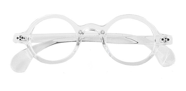 Vintage Round Transparent Frame Eyeglasses