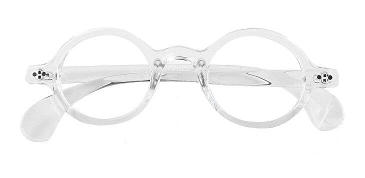 Vintage Round Transparent Frame Eyeglasses