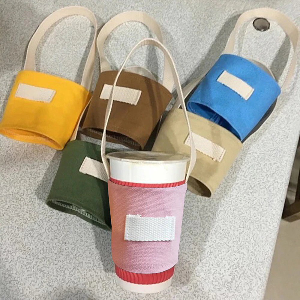 Canvas Cup Carry Pouch