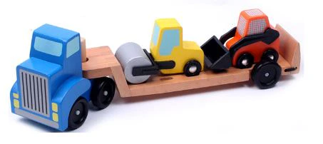 Wood Worksite Truck & Trailer