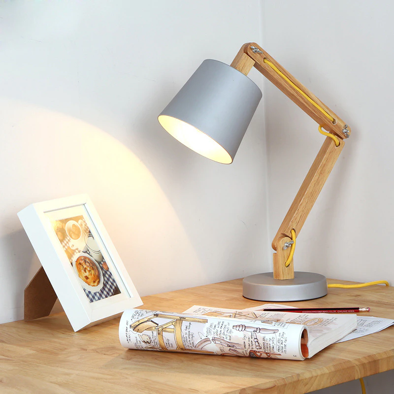 Modern Wooden Loft Table Lamp