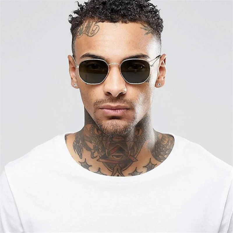 Polygon Wire Frame Sunglasses