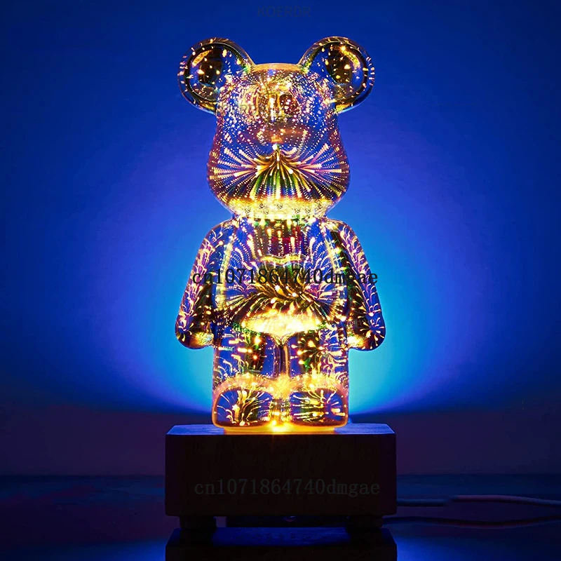 LED Firework Bear Lamp