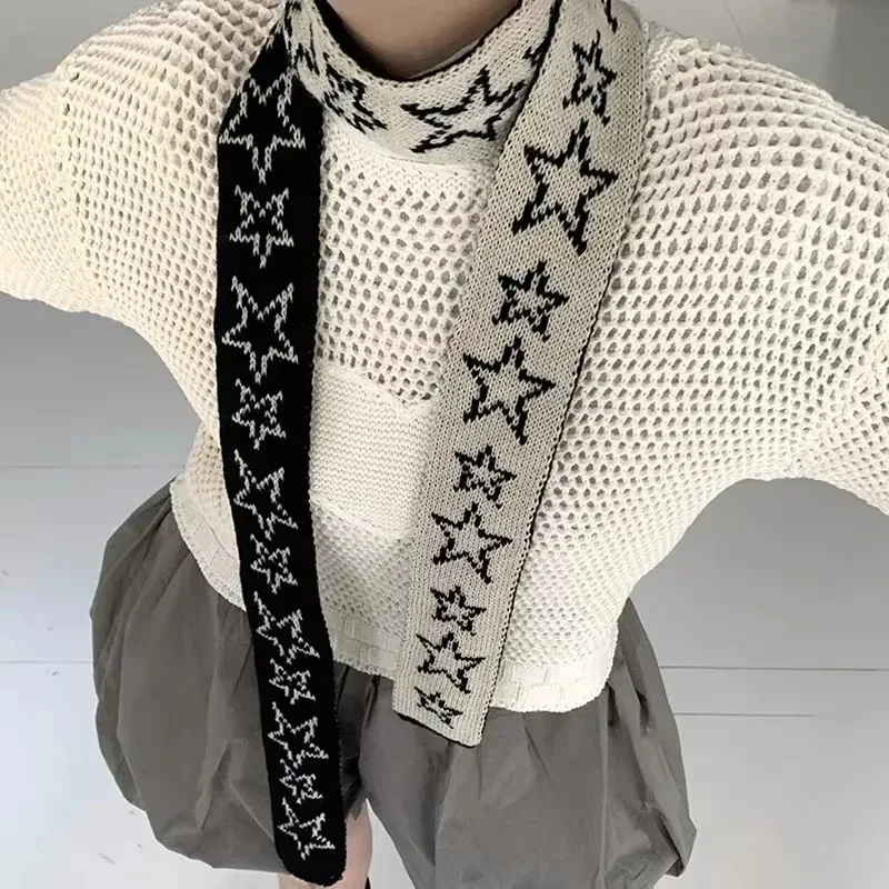 Star Pattern Cozy Scarf