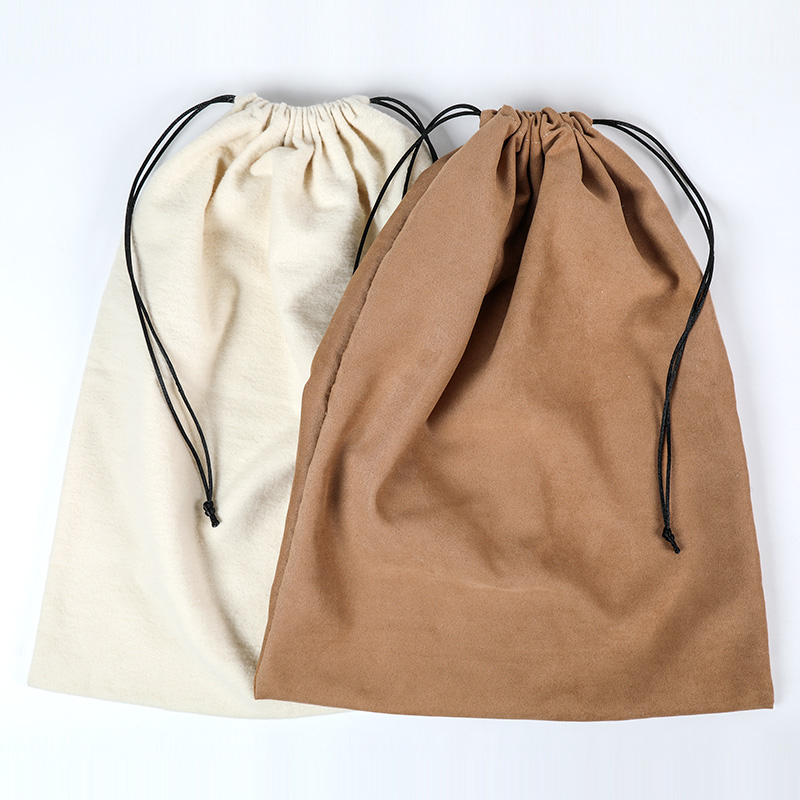 Suede Drawstring Storage Bag
