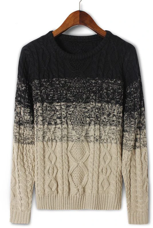Wool Pullover Gradient Jumper