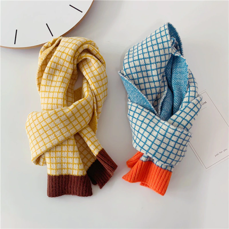 Plaid Kids Scarf