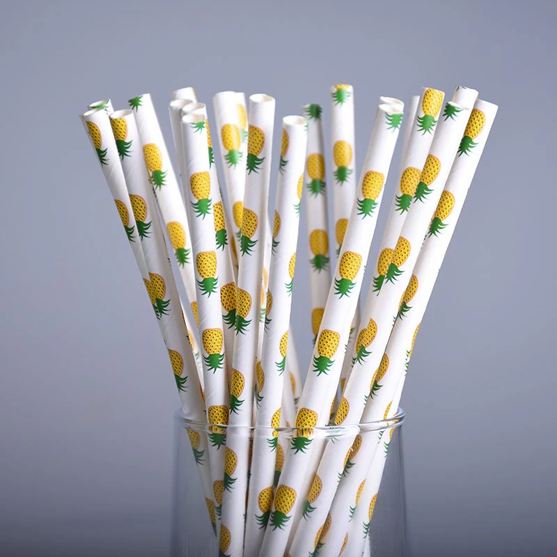 Pineapple Paper Straws
