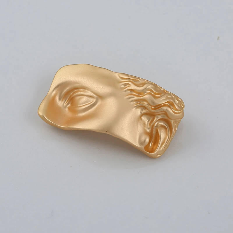 Gold Statue Brooch Pin