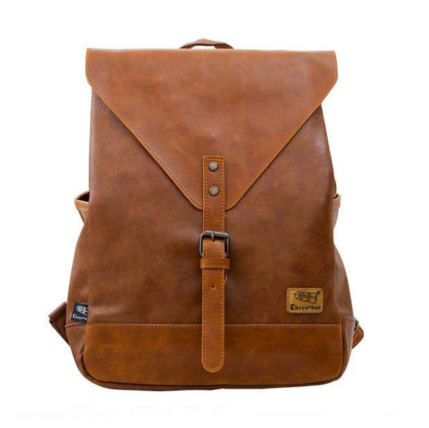 PU Leather Satchel Backpack