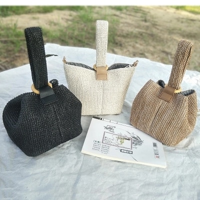 Straw Weave Style Hand Bag