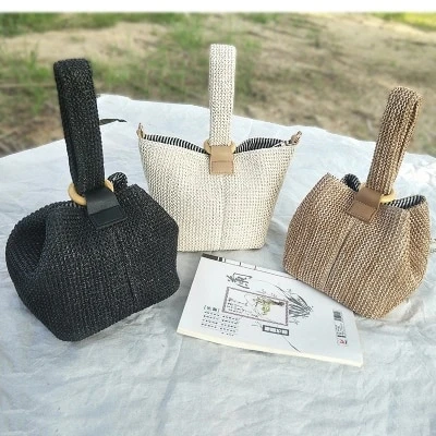 Straw Weave Style Hand Bag