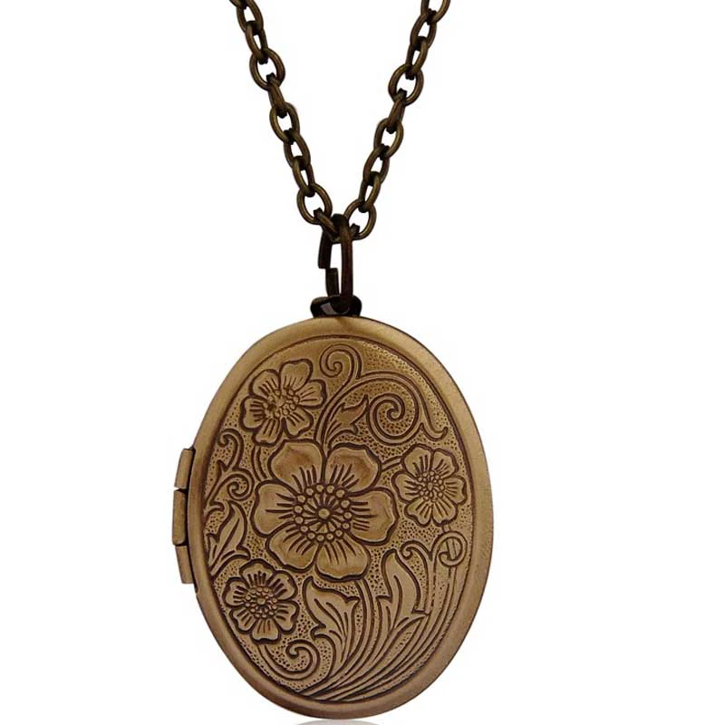 Vintage Bronze Locket Pendant