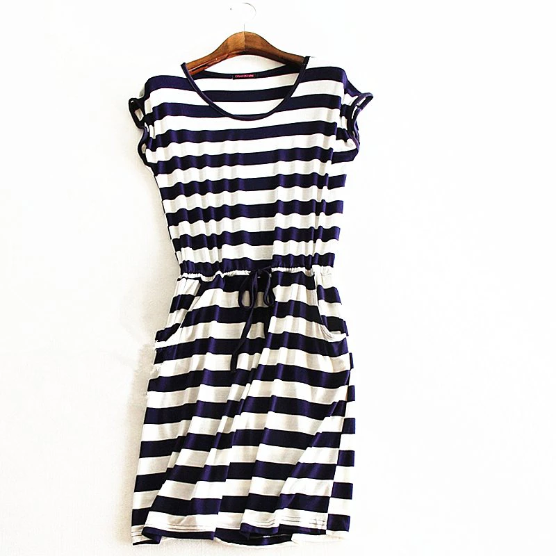 Casual Breton Stripe Dress