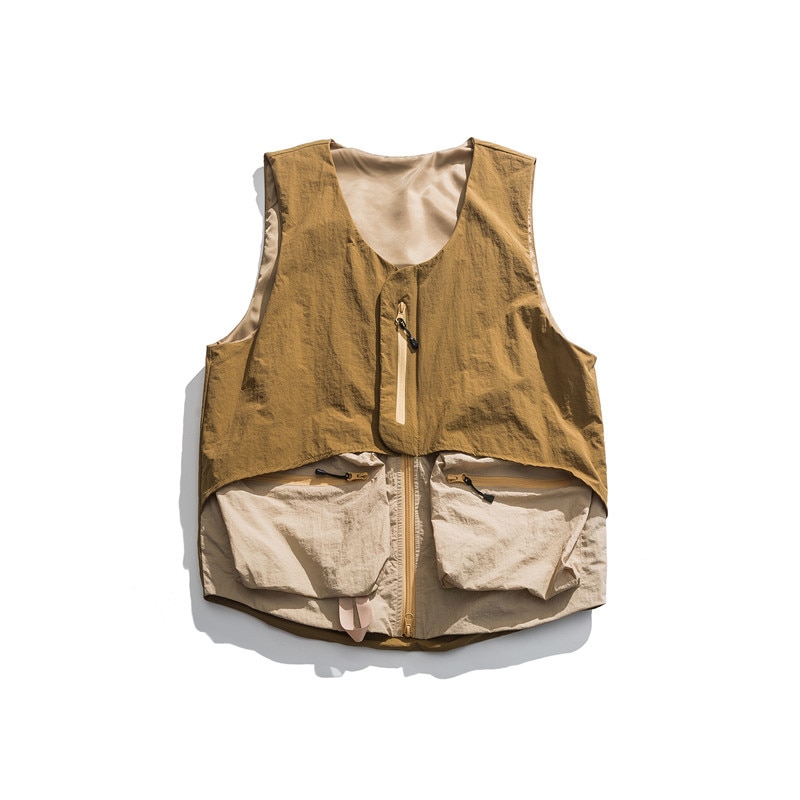 Beige Pocket Vest