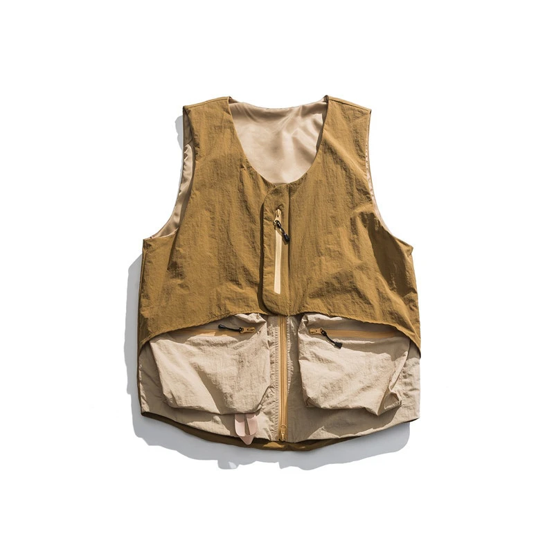Beige Pocket Vest