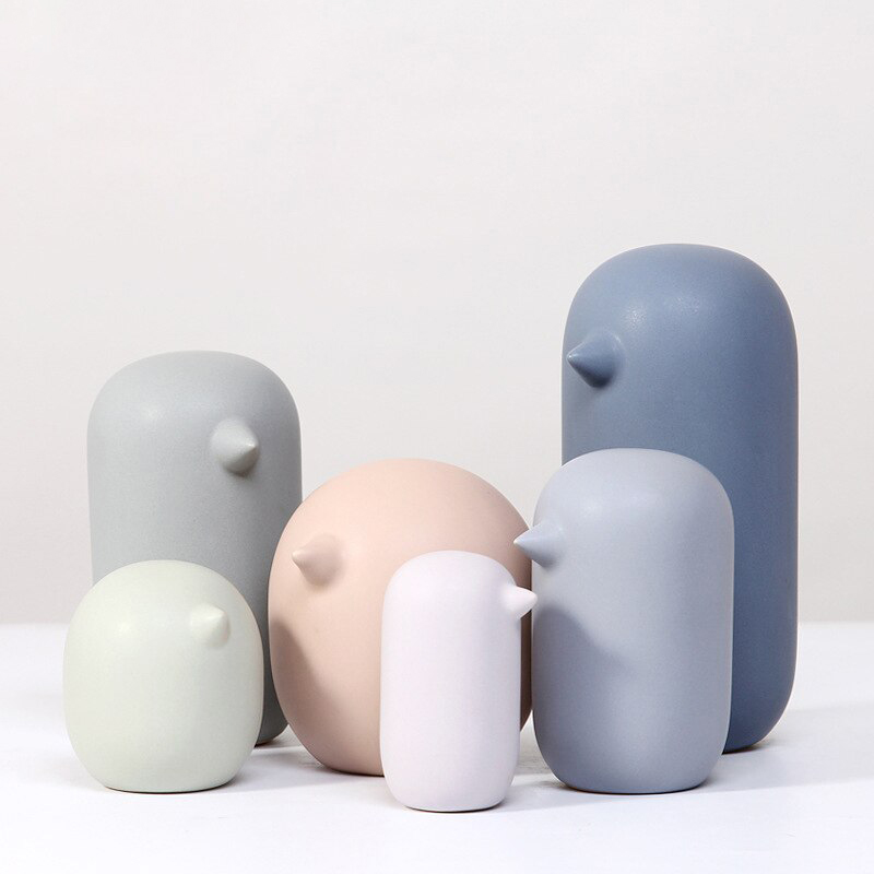 Pastel Minimal Ceramic Bird