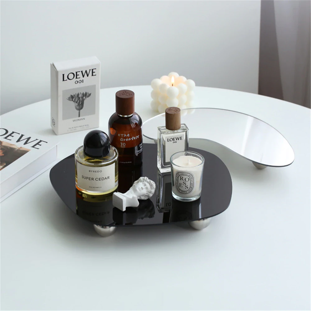 Irregular Acrylic Mirror Tray