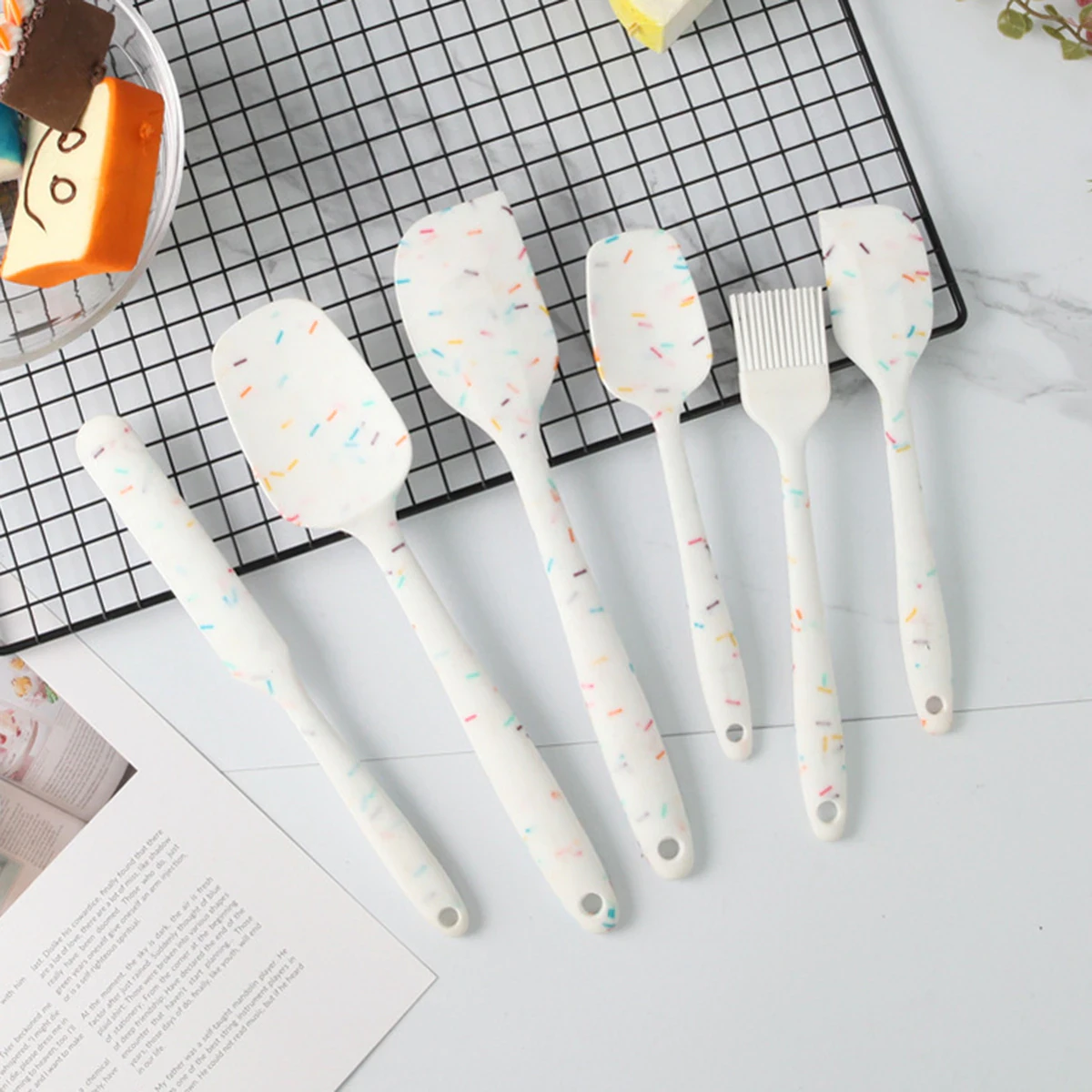 Silicon Confetti Kitchen Utensils