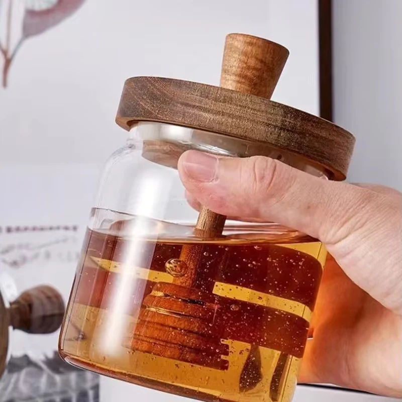 Glass Honey Jar