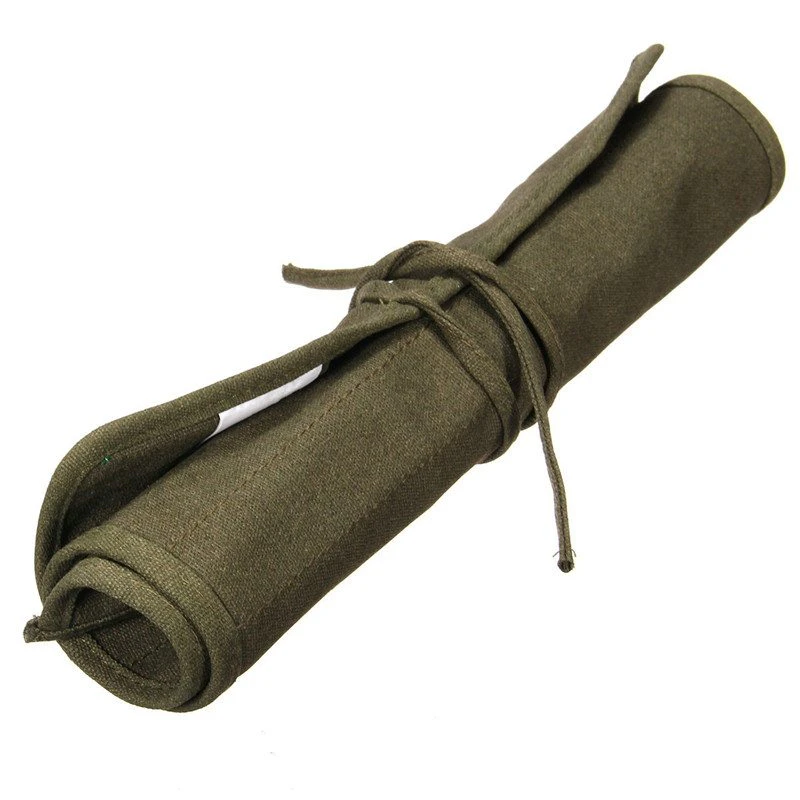 Canvas Pencil Roll Case