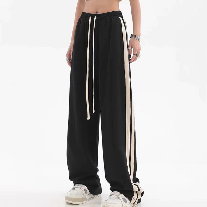 Striped Wide Leg Joggers