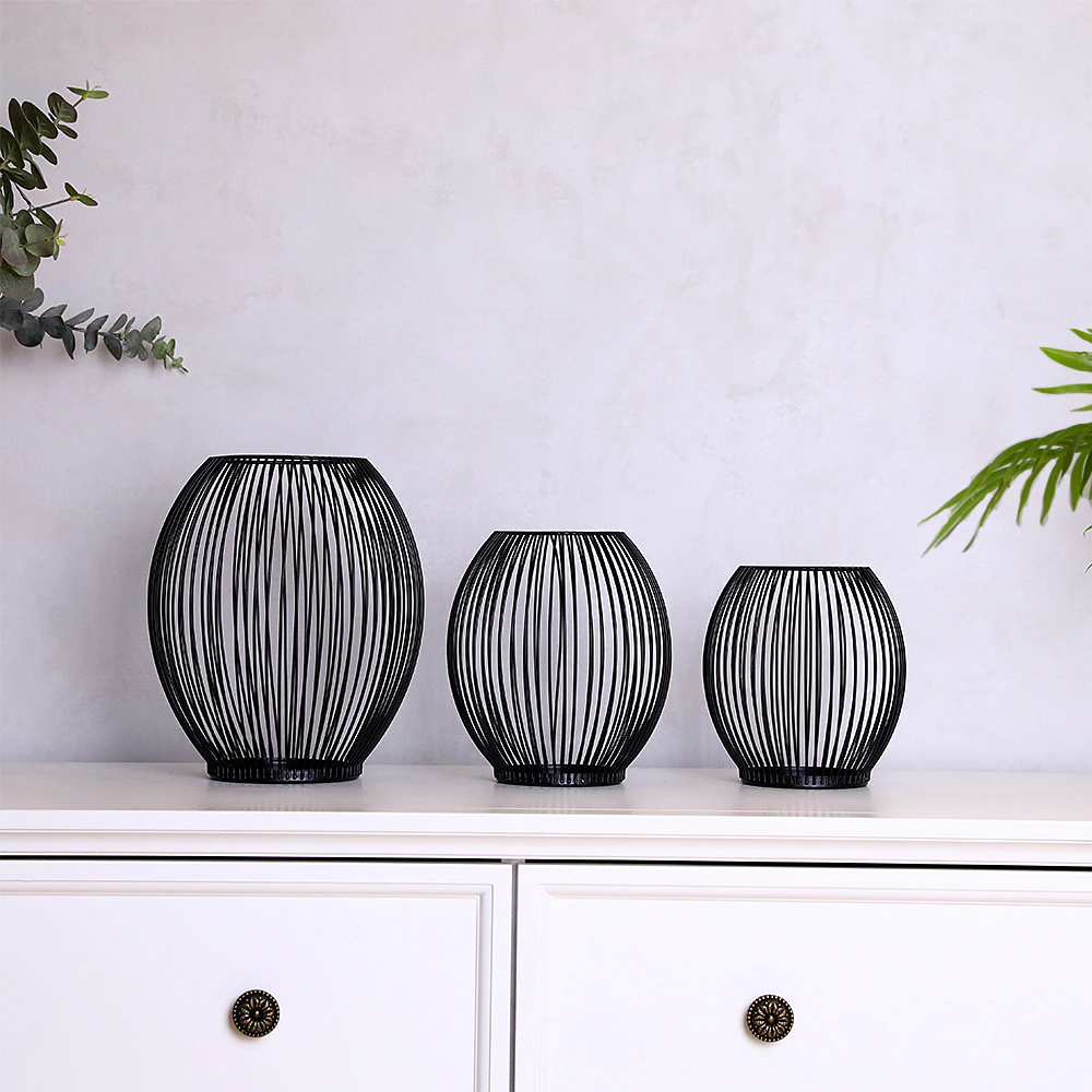 Hollow Iron Candle Holder