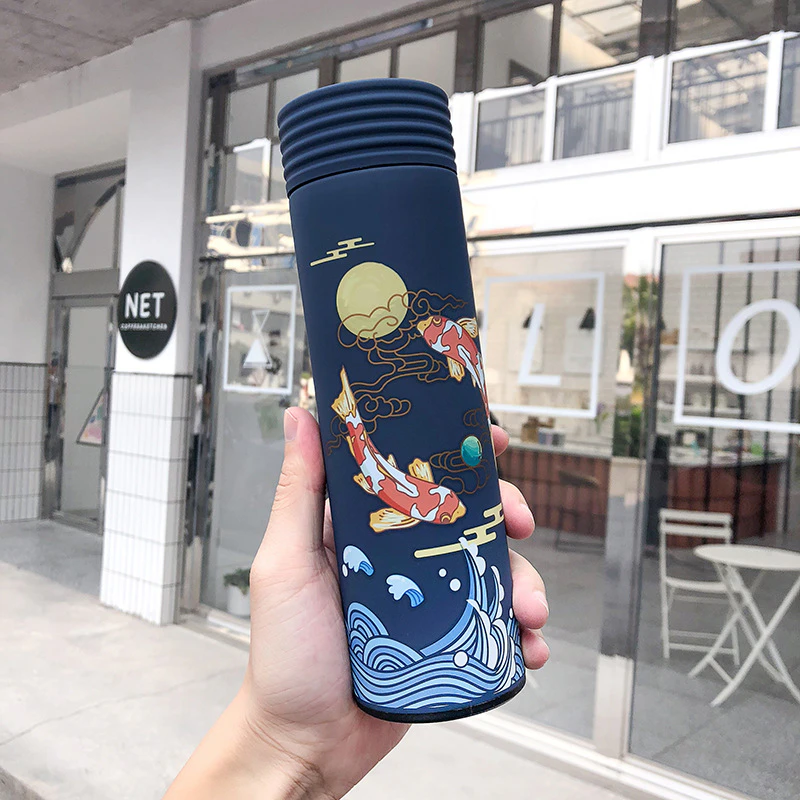 Chinese Painted Stainless Steel Bottle