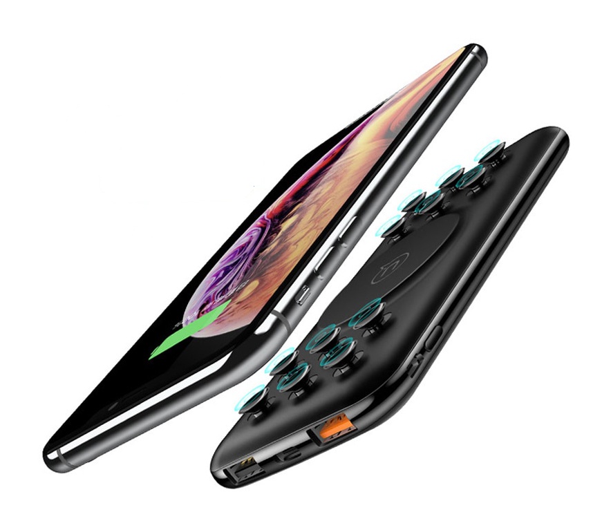 Qi Wireless Suction Charging Power Bank