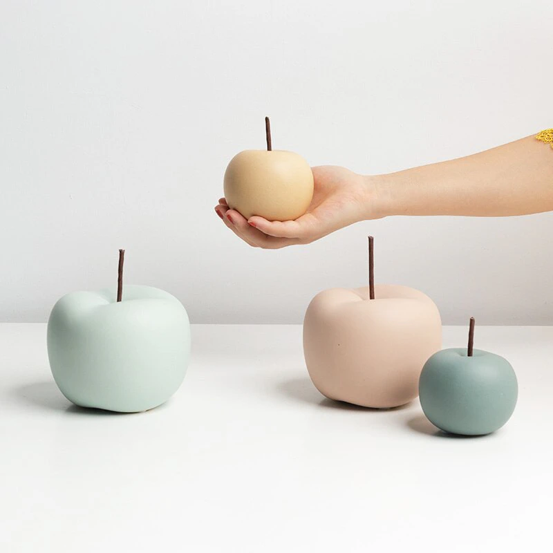 Pastel Abstract Apple Decor