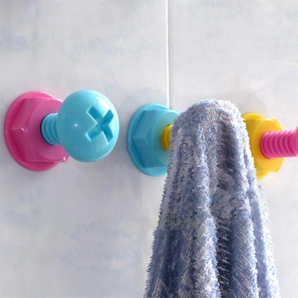 Colorful Screw Wall Hooks