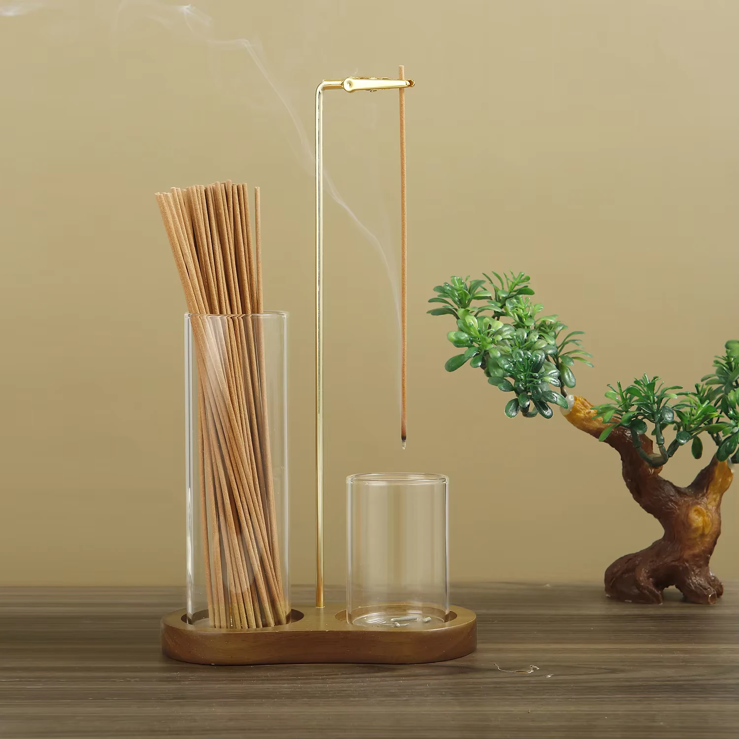 Glass Incense Holder