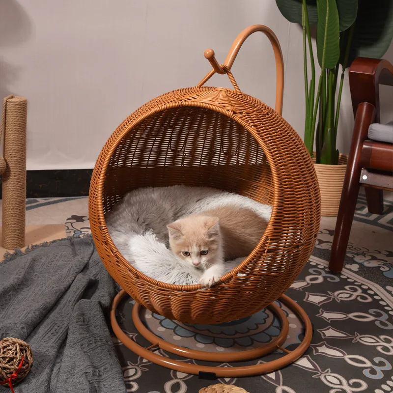 Rattan Cat Nest Hammock