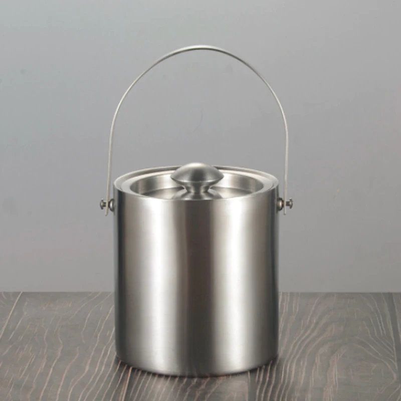 Double Walled Stainless Steel Ice Bucket