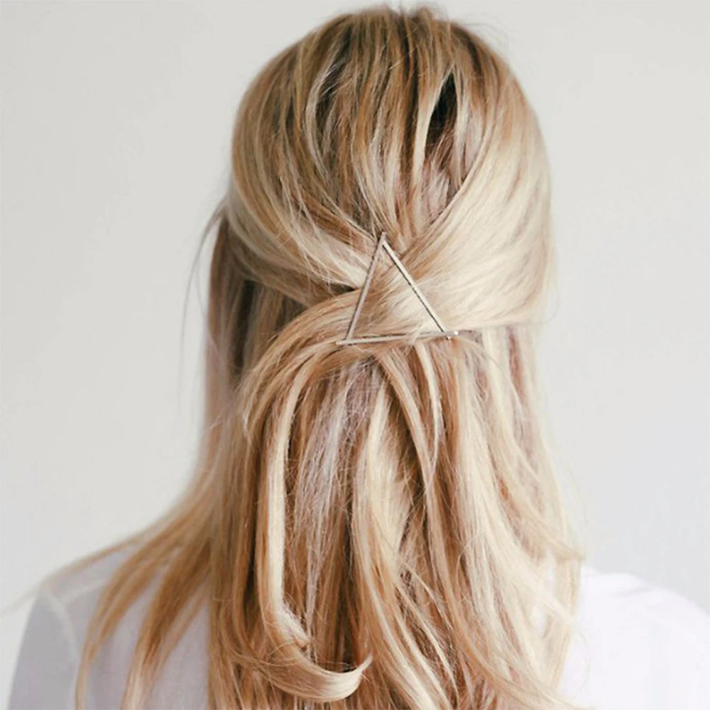 Gold Triangle Hair Clip