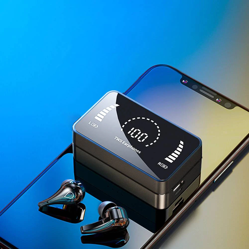 Bluetooth Earbuds with LED Charging Box