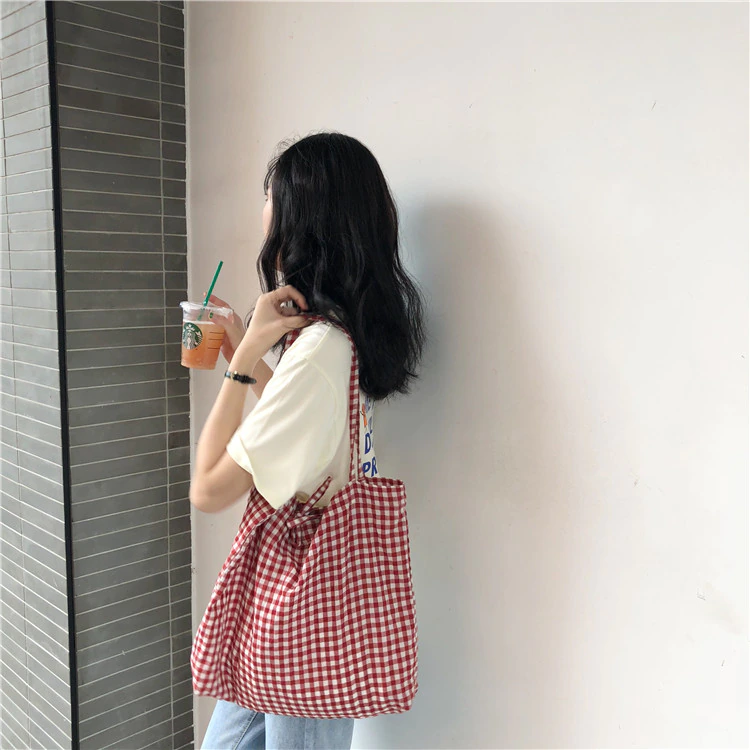 Gingham Tote Bag