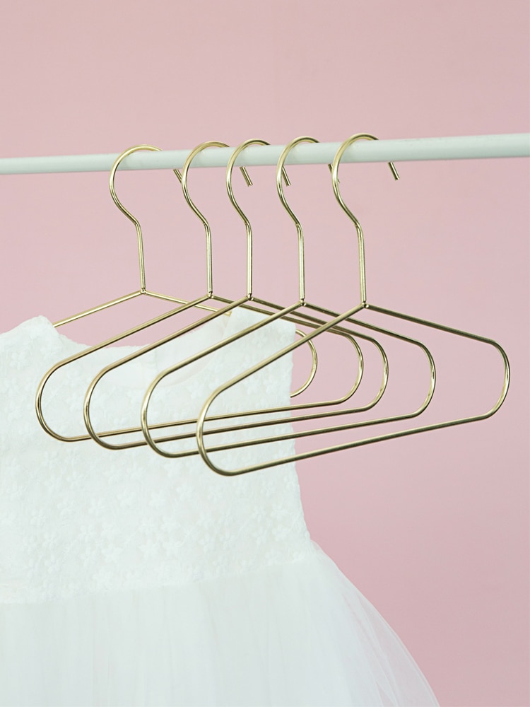 5pc Gold Kids Hangers