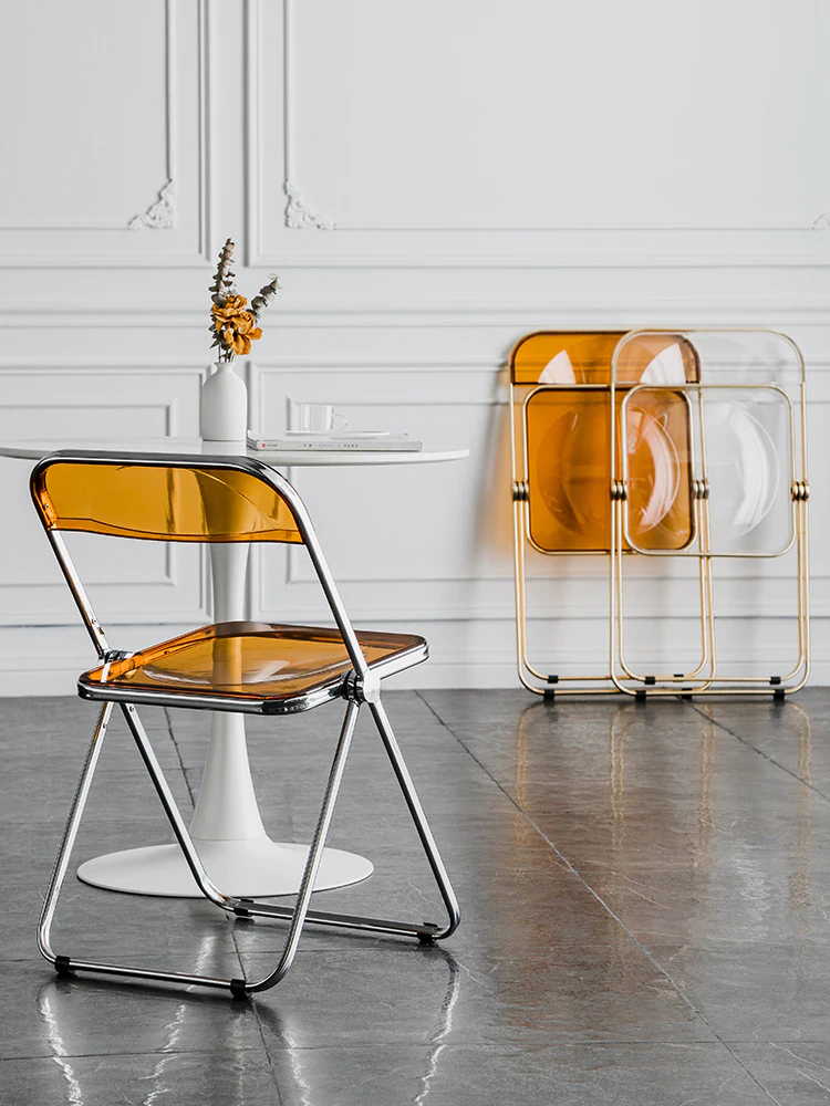 Acrylic Modernist Folding Chair