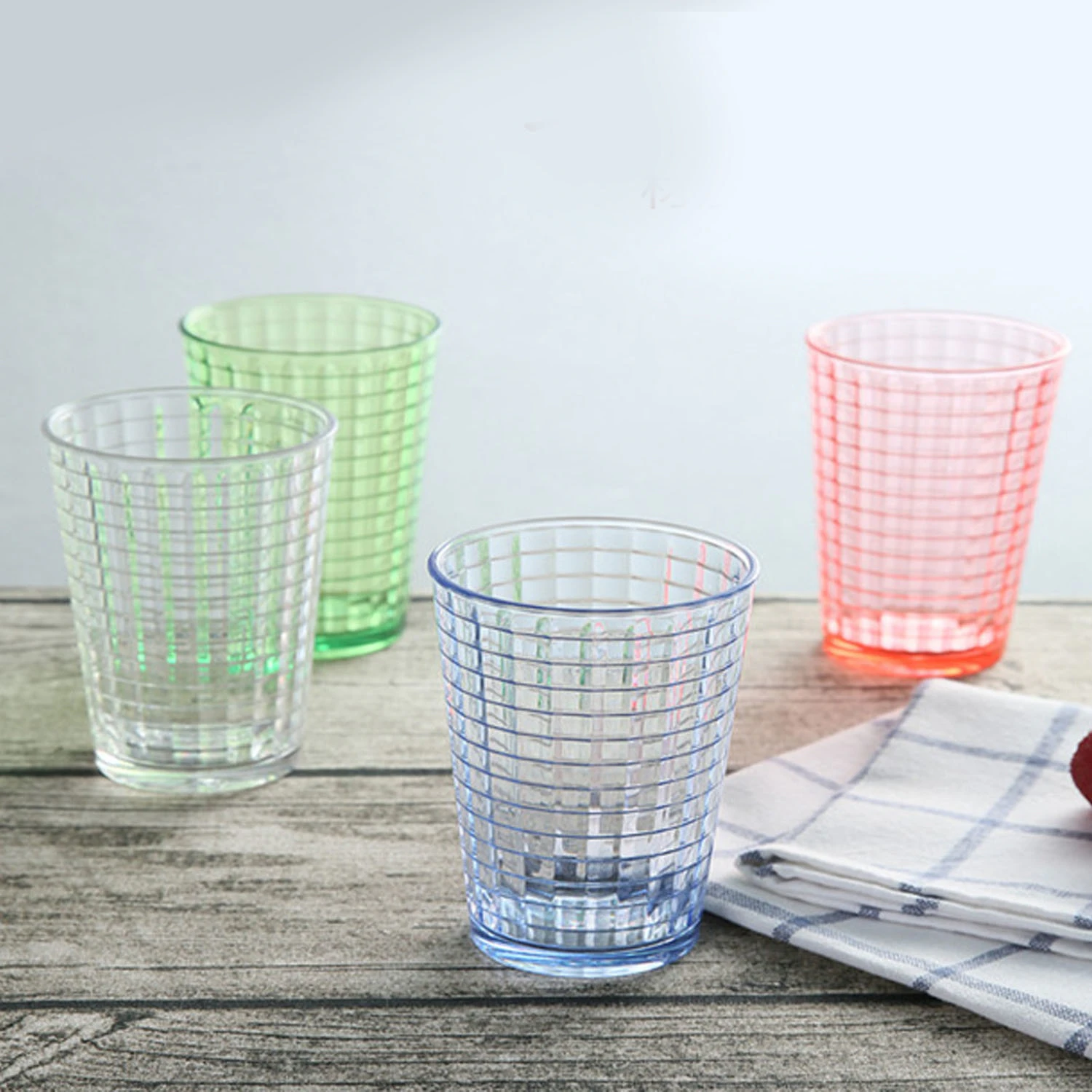 Plastic Pastel Stackable Tumbler Set