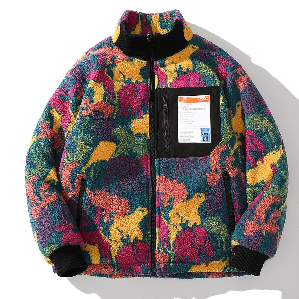 Reversible Polar Camo Puffer Jacket