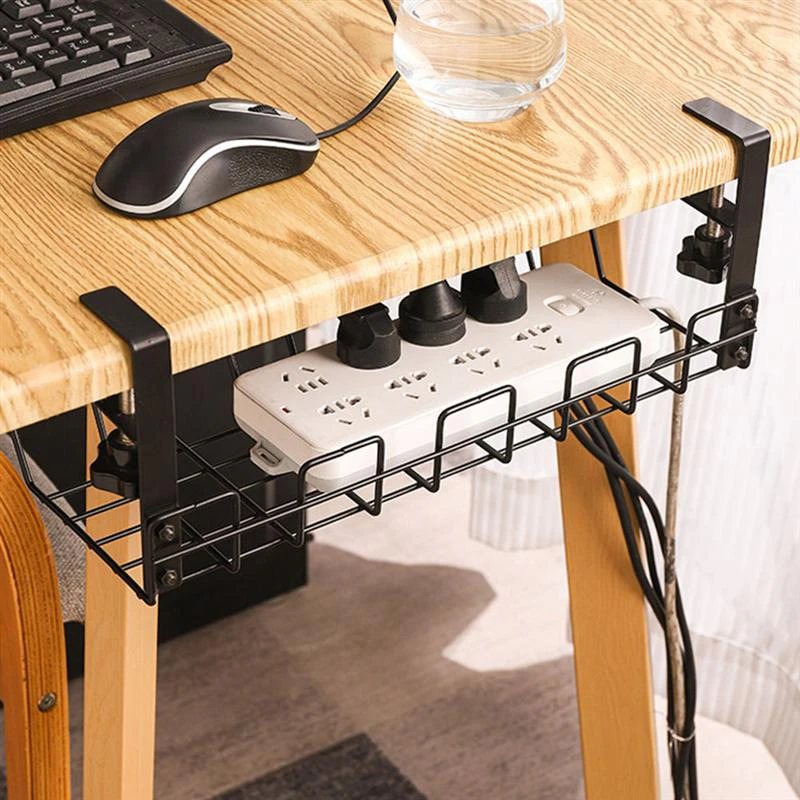 Under Desk Wire Storage Rack