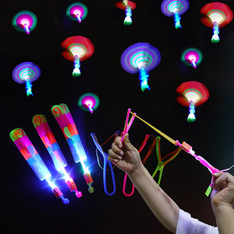 LED Slingshot Rocket Toy