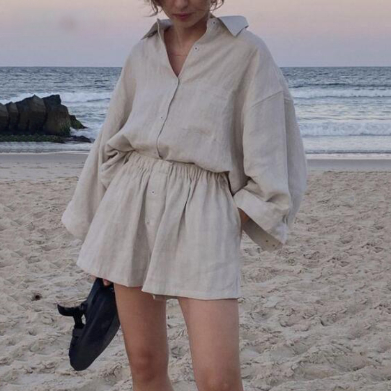 Oversize Linen Summer Set
