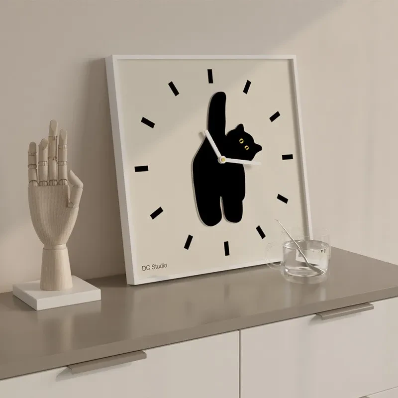 Scandi Cat Clock