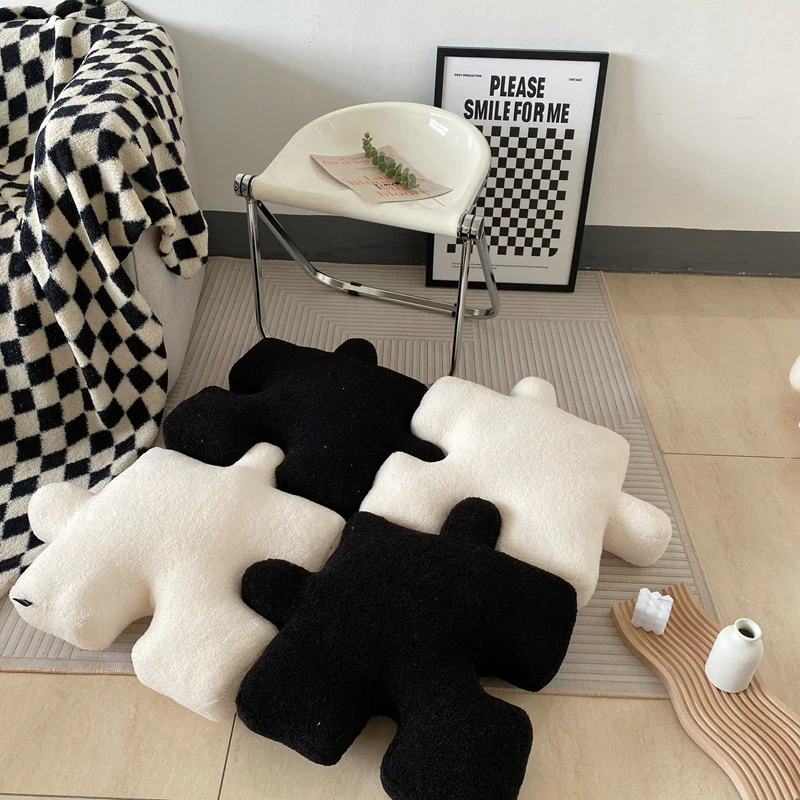 Woollen Puzzle Piece Cushion